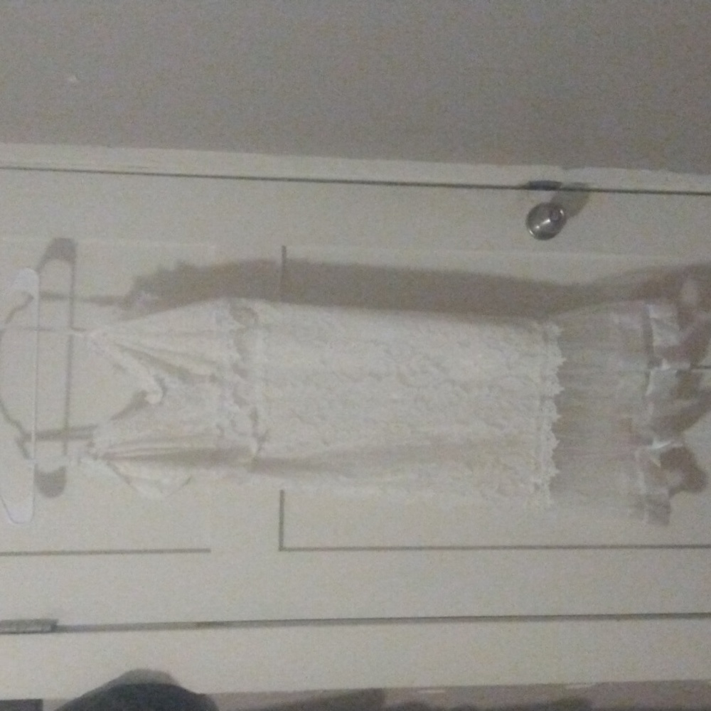 Women's size L white.wedding dress